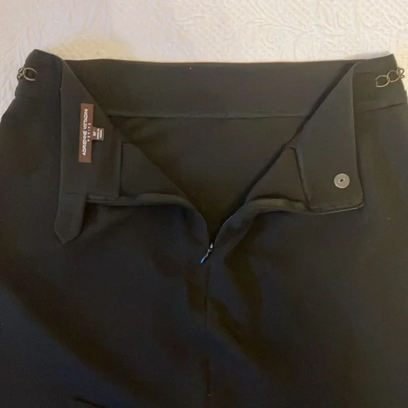 Adrienne Vittadini Black Career Skirt Sz 8P - Picture 6 of 10